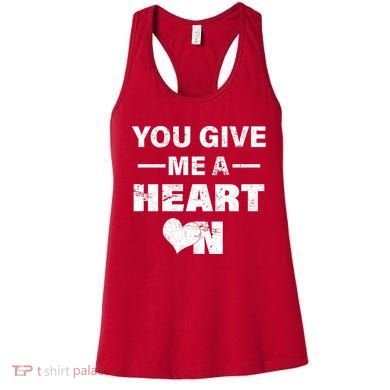Funny Valentines Day Give Me A Heart On Women's Tank Top