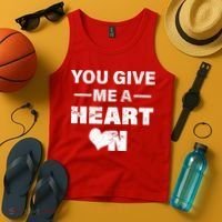 Funny Valentines Day Give Me A Heart On Tank Top thumb 4