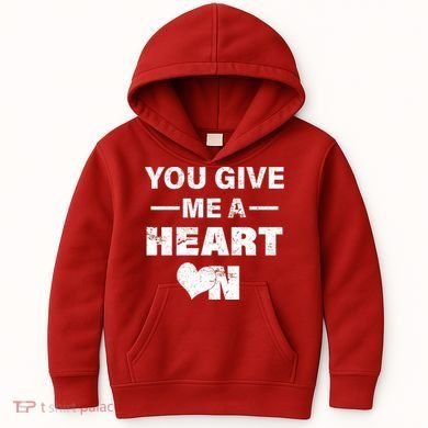 Funny Valentines Day Give Me A Heart On Kids Hoodie