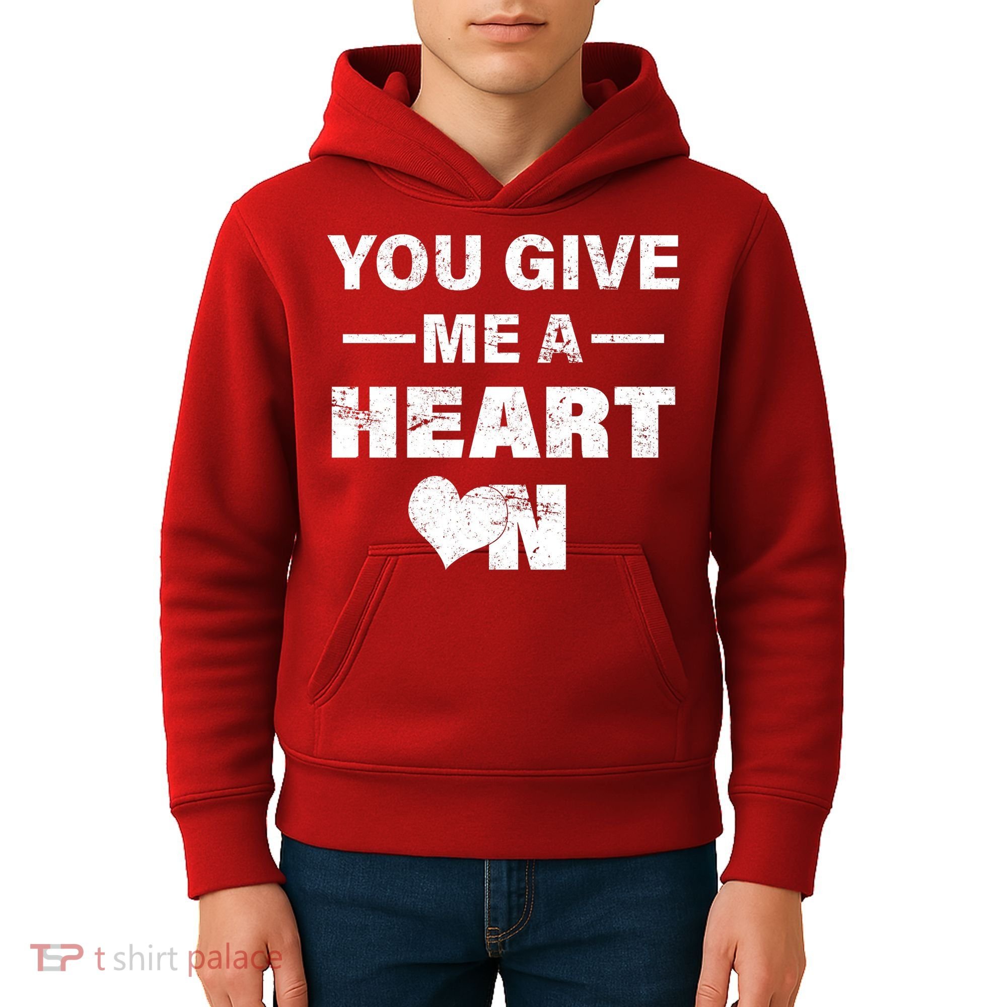 Funny Valentines Day Give Me A Heart On Kids Hoodie