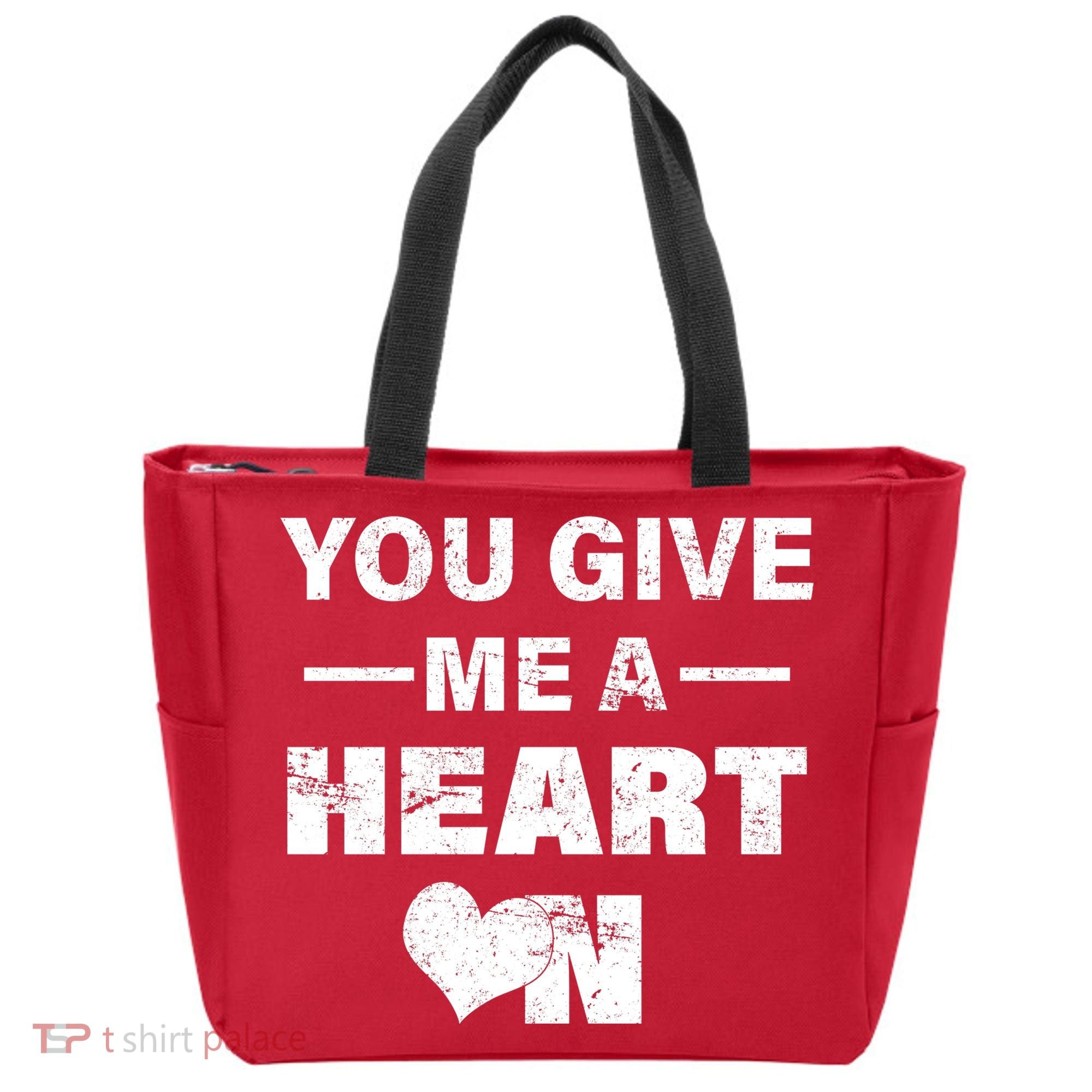 Funny Valentines Day Give Me A Heart On Tote Bag