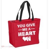 Funny Valentines Day Give Me A Heart On Tote Bag thumb 2