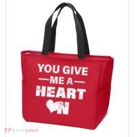 Funny Valentines Day Give Me A Heart On Tote Bag thumb 3