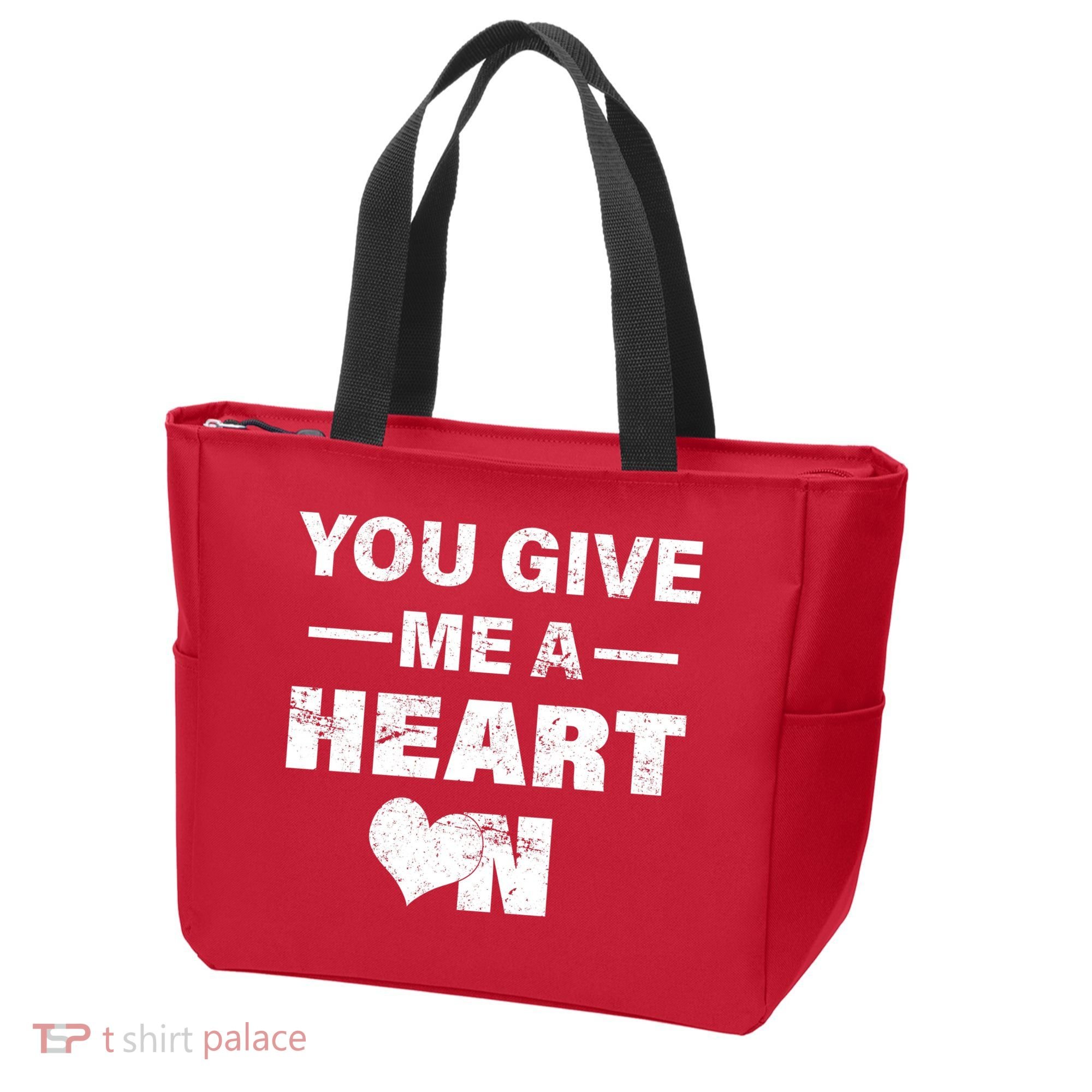 Funny Valentines Day Give Me A Heart On Tote Bag
