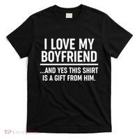 Funny Valentine's Day I Love My Boyfriend  T-Shirt thumb 0