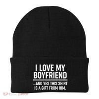 Funny Valentine's Day I Love My Boyfriend  Beanie thumb 0