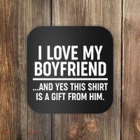 Funny Valentine's Day I Love My Boyfriend  Coaster thumb 0