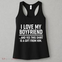 Funny Valentine's Day I Love My Boyfriend  Women's Tank Top thumb 3