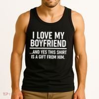 Funny Valentine's Day I Love My Boyfriend  Tank Top thumb 3