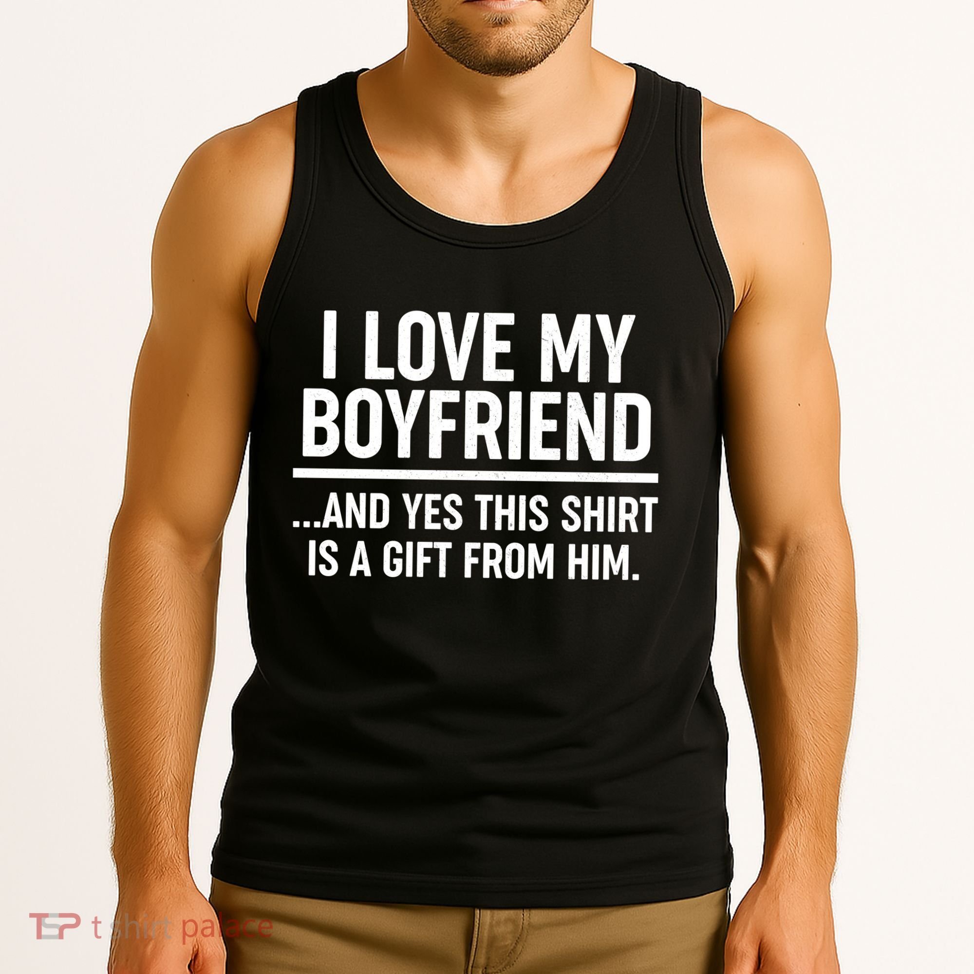 Funny Valentine's Day I Love My Boyfriend  Tank Top