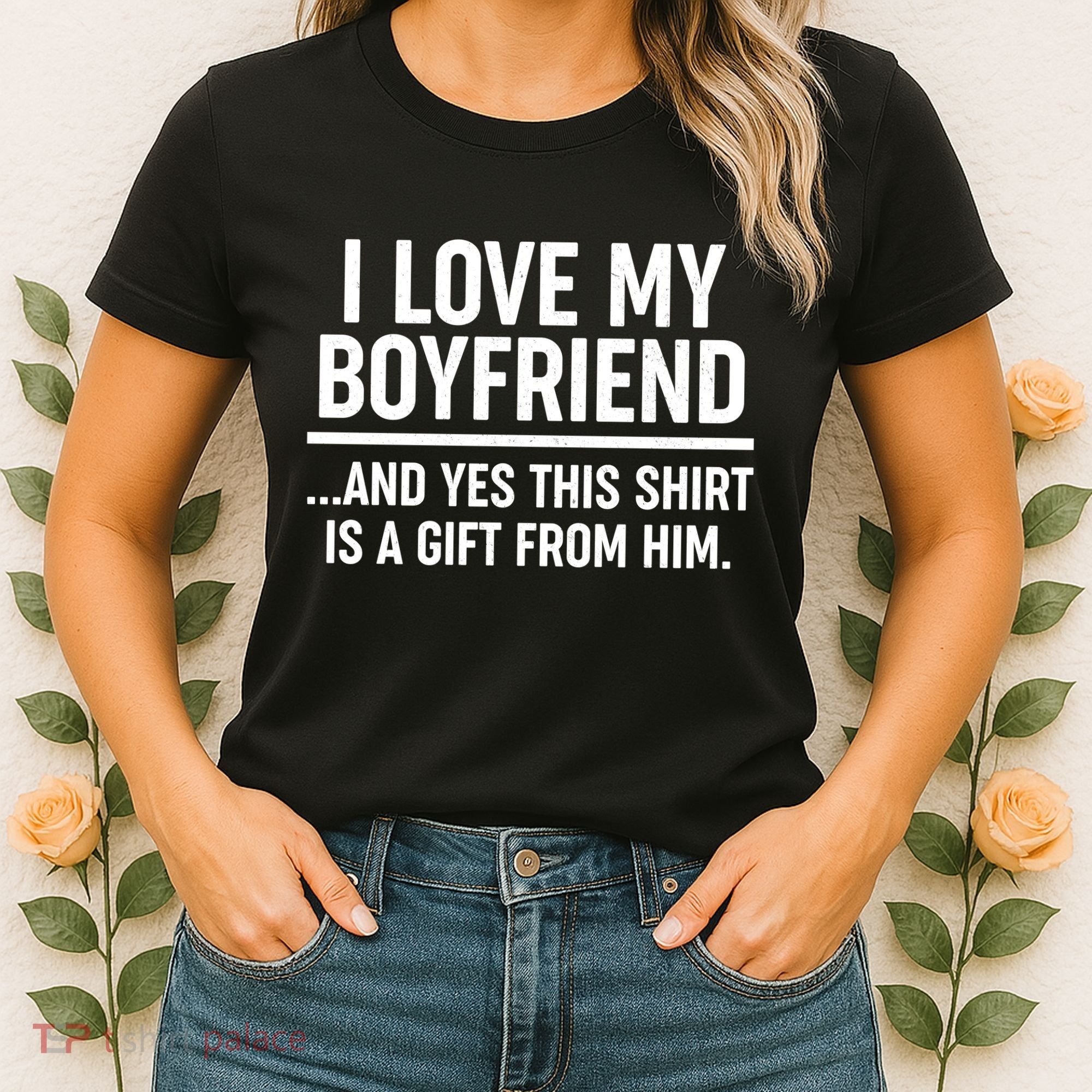 Funny Valentine's Day I Love My Boyfriend  Women's T-Shirt