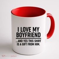 Funny Valentine's Day I Love My Boyfriend  Coffee Mug thumb 1
