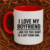 Funny Valentine's Day I Love My Boyfriend  Coffee Mug thumb 2