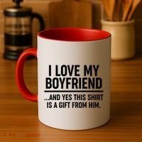 Funny Valentine's Day I Love My Boyfriend  Coffee Mug thumb 4