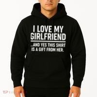 Funny Valentine's Day I Love My Girlfriend Hoodie thumb 2