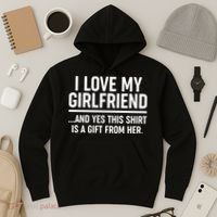 Funny Valentine's Day I Love My Girlfriend Hoodie thumb 3