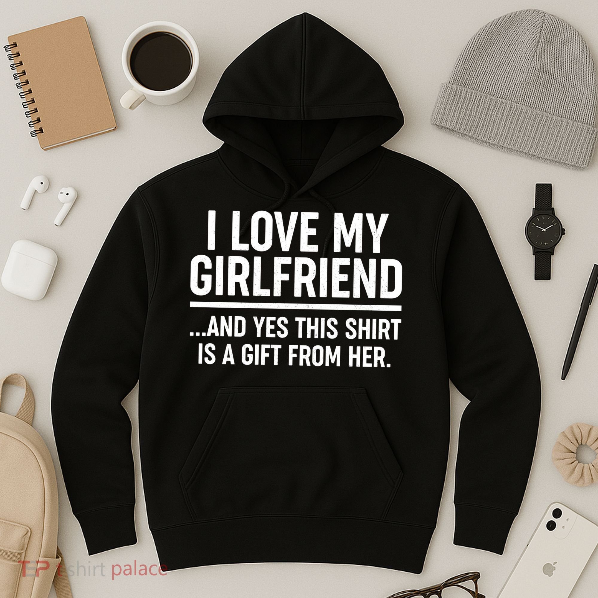 Funny Valentine's Day I Love My Girlfriend Hoodie