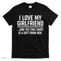 Funny Valentine's Day I Love My Girlfriend T-Shirt thumb 0