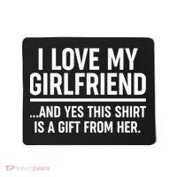Funny Valentine's Day I Love My Girlfriend Mousepad thumb 0