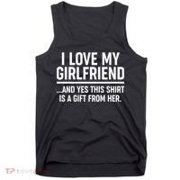 Funny Valentine's Day I Love My Girlfriend Tank Top thumb 0