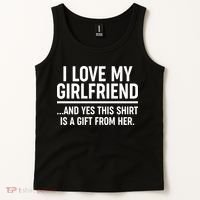 Funny Valentine's Day I Love My Girlfriend Tank Top thumb 2
