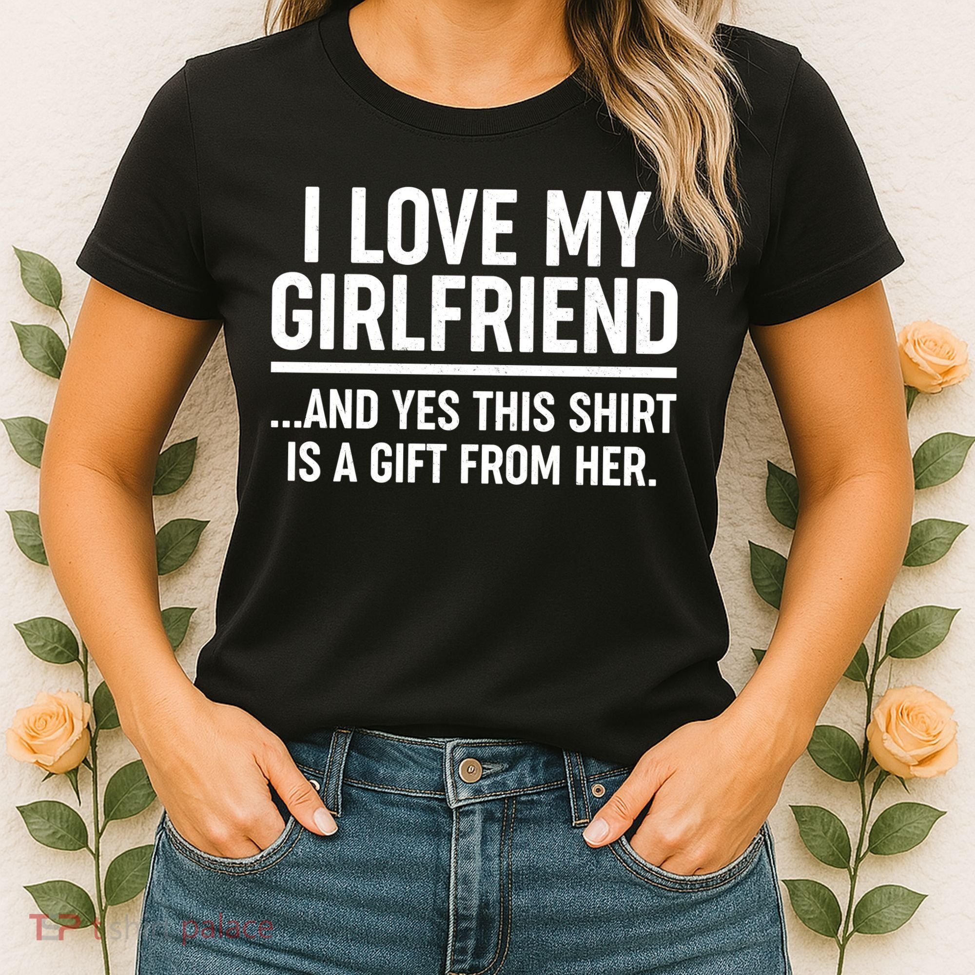 Funny Valentine's Day I Love My Girlfriend Women's T-Shirt