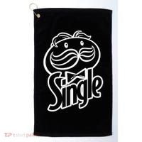 Funny Valentine's Day Single Chips Logo Golf Towel thumb 0