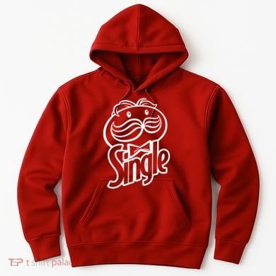 Funny Valentine's Day Single Chips Logo Hoodie