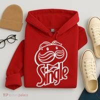 Funny Valentine's Day Single Chips Logo Hoodie thumb 4