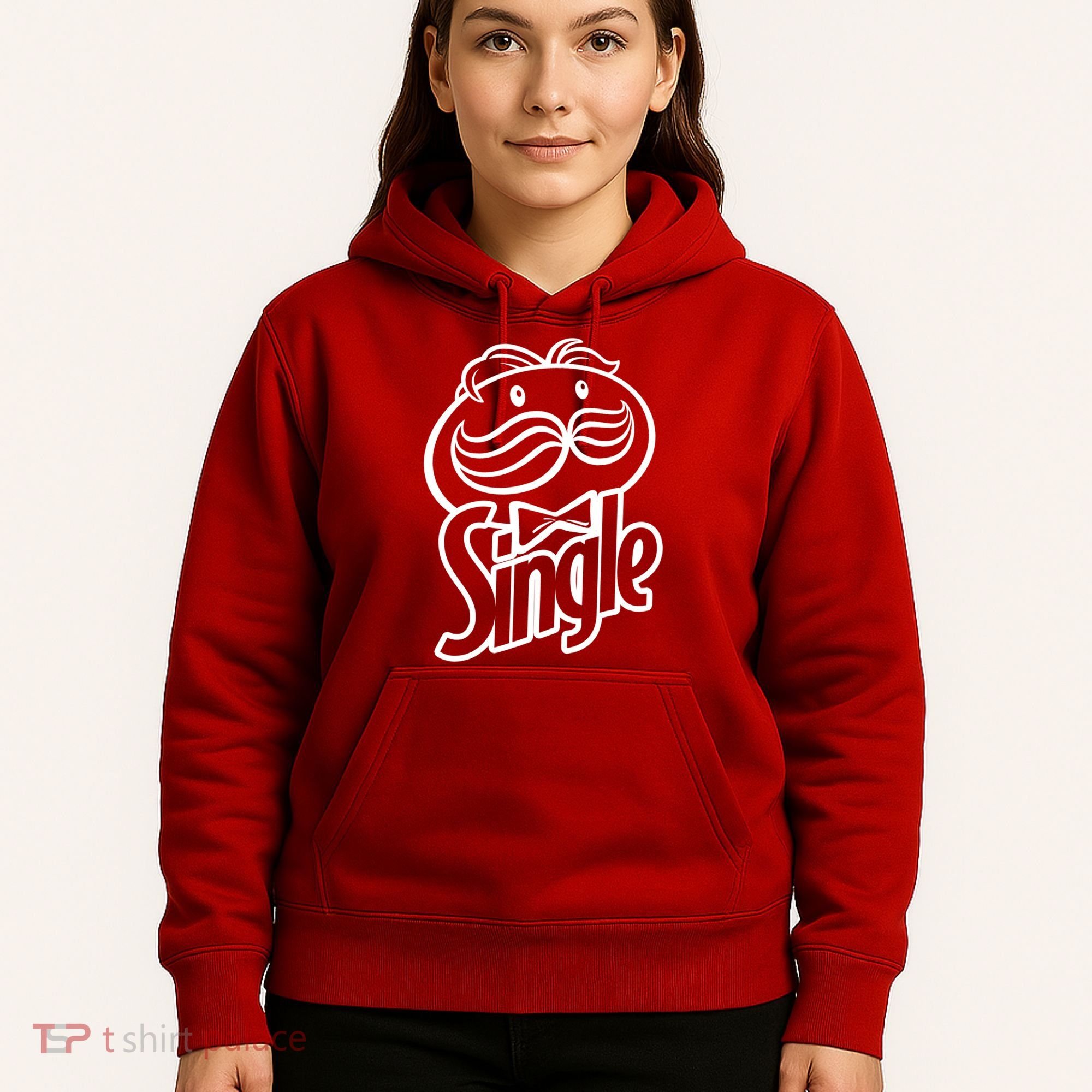 Funny Valentine's Day Single Chips Logo Hoodie