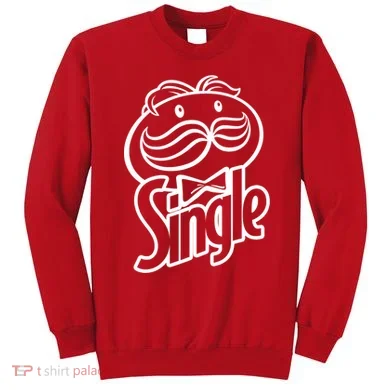 Funny Valentine's Day Single Chips Logo Sweatshirt