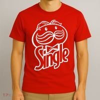 Funny Valentine's Day Single Chips Logo T-Shirt thumb 3