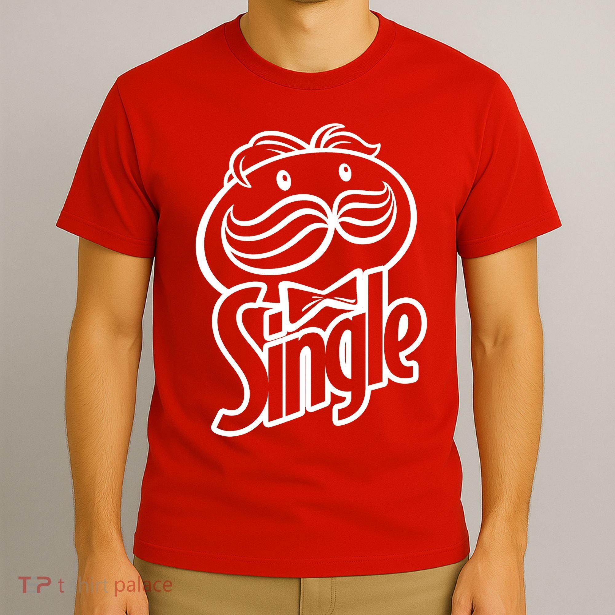 Funny Valentine's Day Single Chips Logo T-Shirt