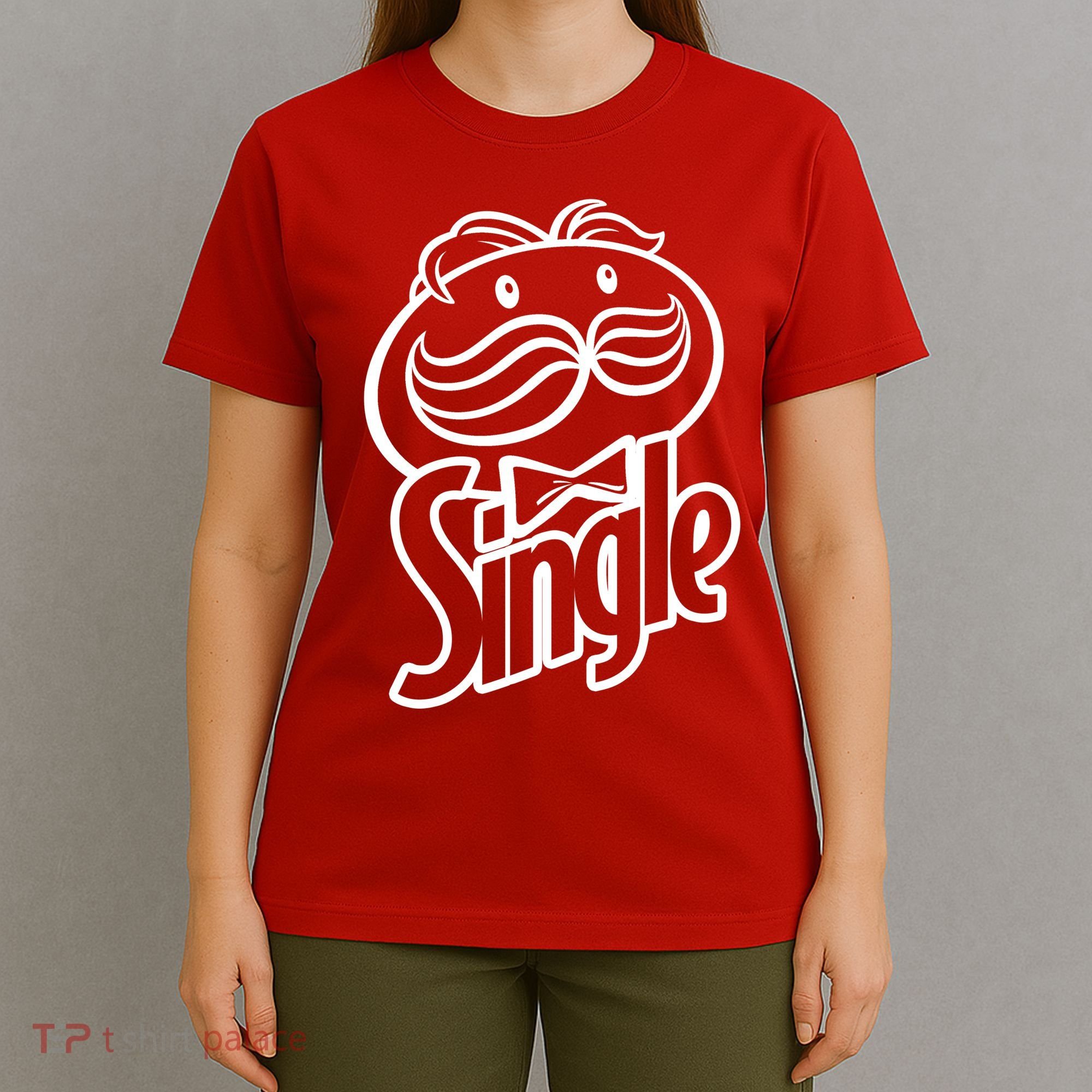 Funny Valentine's Day Single Chips Logo T-Shirt