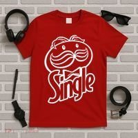 Funny Valentine's Day Single Chips Logo T-Shirt thumb 5