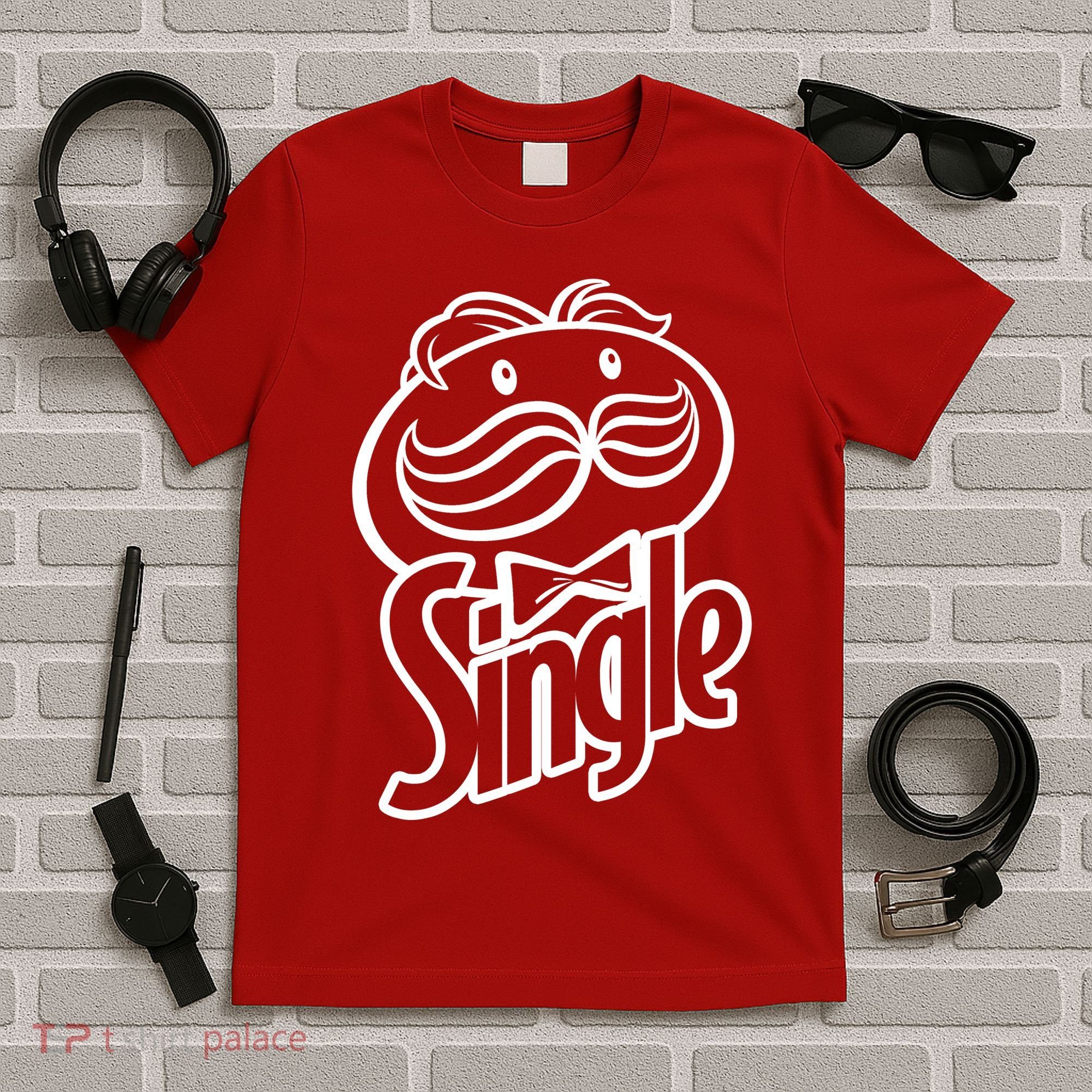 Funny Valentine's Day Single Chips Logo T-Shirt