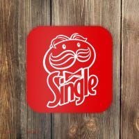 Funny Valentine's Day Single Chips Logo Coaster thumb 0