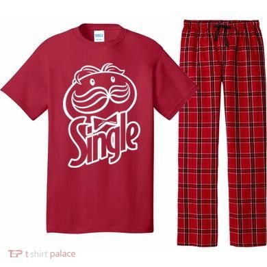 Funny Valentine's Day Single Chips Logo Pajama Set