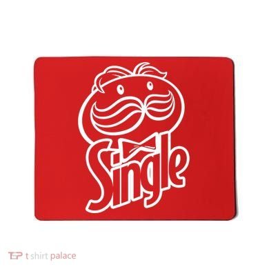 Funny Valentine's Day Single Chips Logo Mousepad