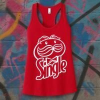 Funny Valentine's Day Single Chips Logo Women's Tank Top thumb 3