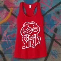 Funny Valentine's Day Single Chips Logo Women's Tank Top thumb 3