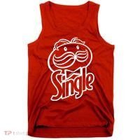 Funny Valentine's Day Single Chips Logo Tank Top thumb 0