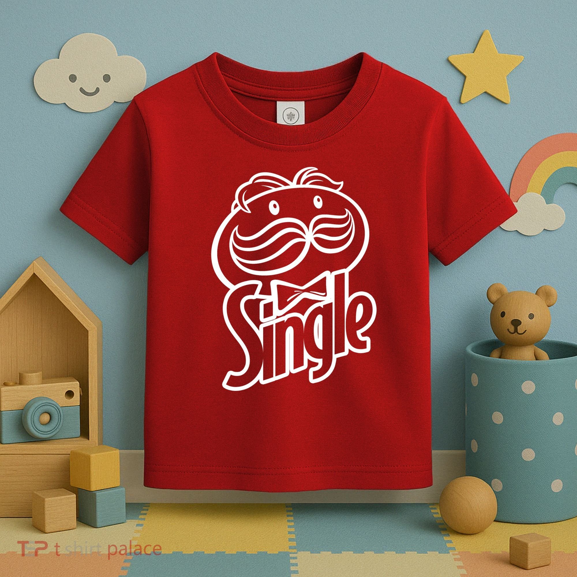 Funny Valentine's Day Single Chips Logo Toddler T-Shirt