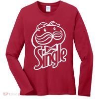 Funny Valentine's Day Single Chips Logo Women's Long Sleeve Shirt thumb 0