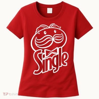 Funny Valentine's Day Single Chips Logo Women's T-Shirt
