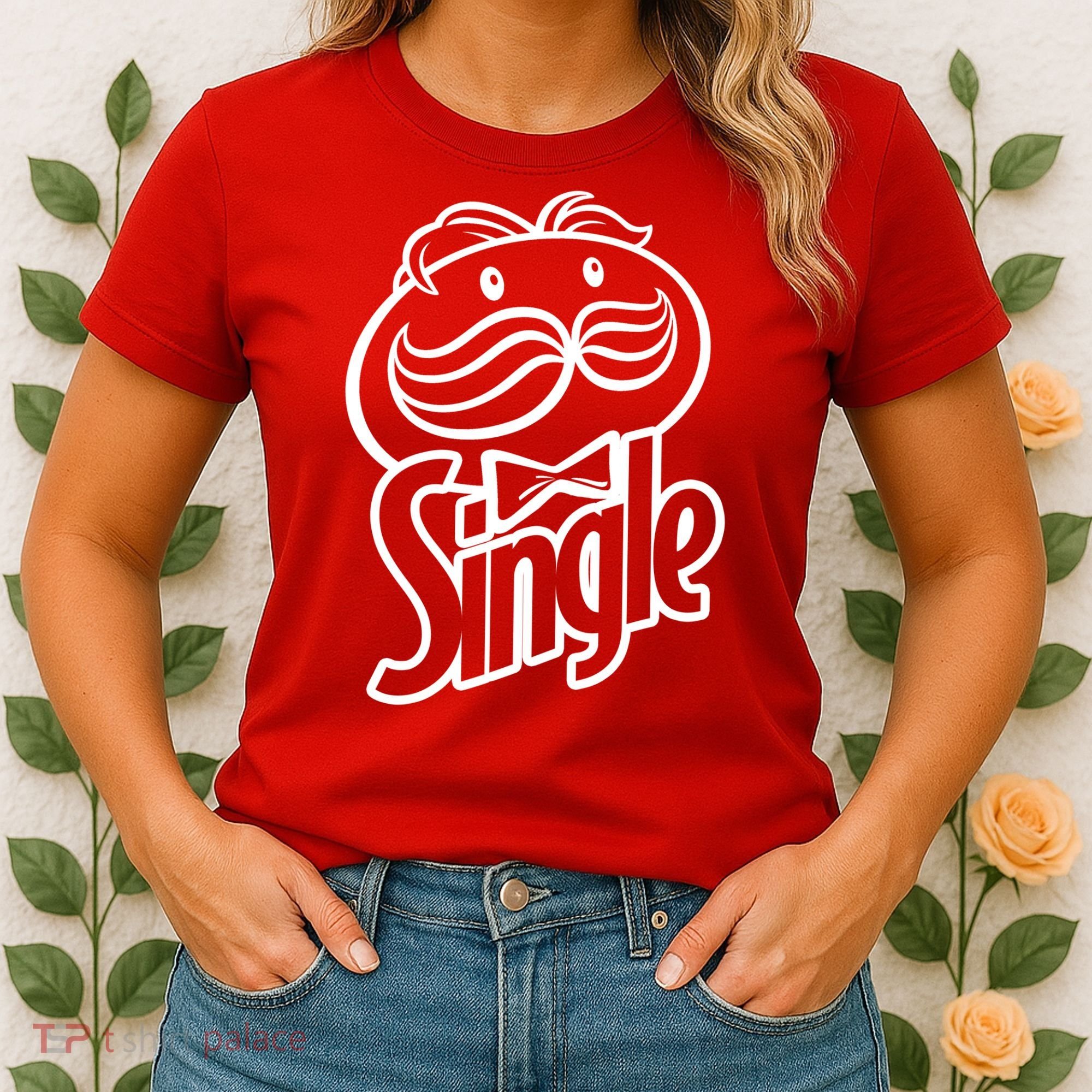 Funny Valentine's Day Single Chips Logo Women's T-Shirt