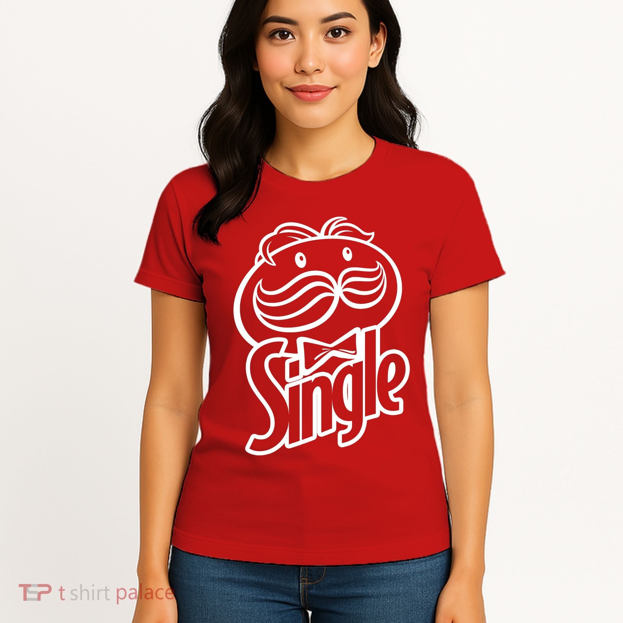 Funny Valentine's Day Single Chips Logo Women's T-Shirt