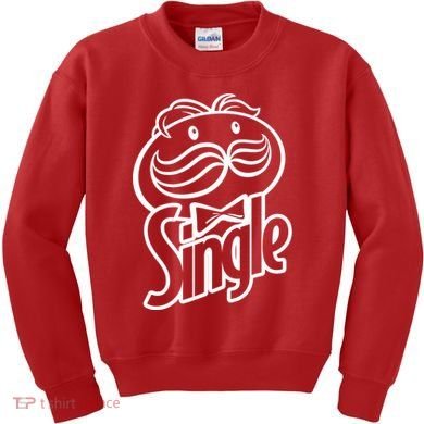 Funny Valentine's Day Single Chips Logo Kids Sweatshirt