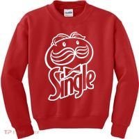 Funny Valentine's Day Single Chips Logo Kids Sweatshirt thumb 0