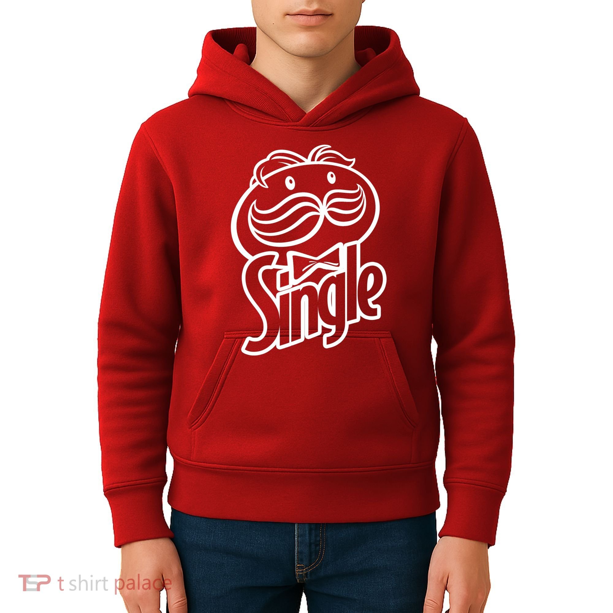 Funny Valentine's Day Single Chips Logo Kids Hoodie